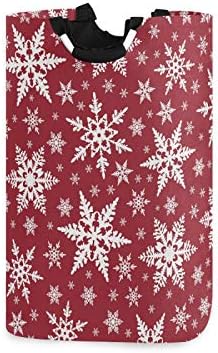 Susiyo Christmas Snowflakes Collapsible Laundry Basket