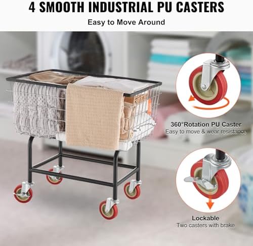 VEVOR Multi-Functional Wire Laundry Cart