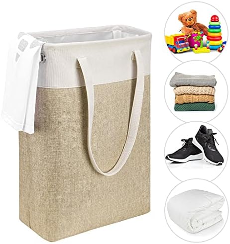 BKGOO Collapsible Laundry Basket with Handles for Storage
