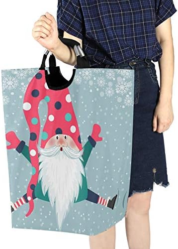Christmas Gnome Foldable Laundry Basket - Eco-Friendly Storage Solution
