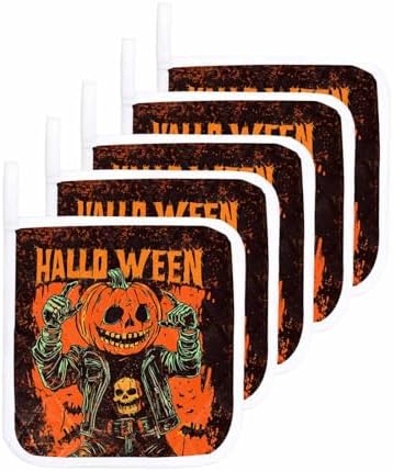 Boanket Halloween Pumpkins heat-insulating pot holders 5 pack