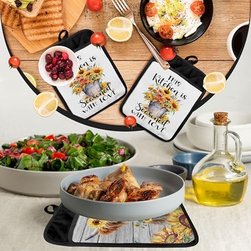 This Kitchen is Seasoned with Love Heat-Resistant Pot Holder