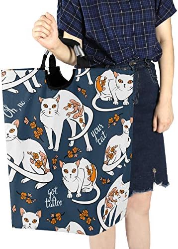 Eco-Friendly Cats Laundry Basket w Handles