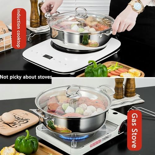 Stainless Steel Steamer with 2 Trays and Glass Lid