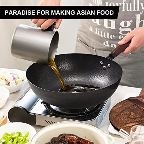 128 Carbon Steel Wok Set