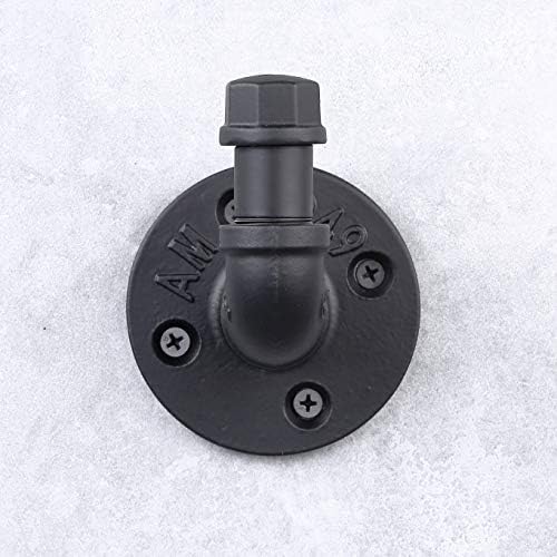 Industrial Style Metal Towel Hook Black Durable and Multi-Purpose