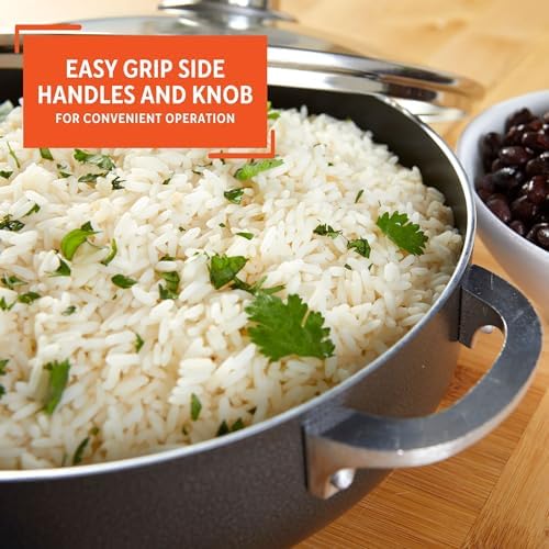 IMUSA 32Qt Nonstick Charcoal Dutch Oven with Glass Lid