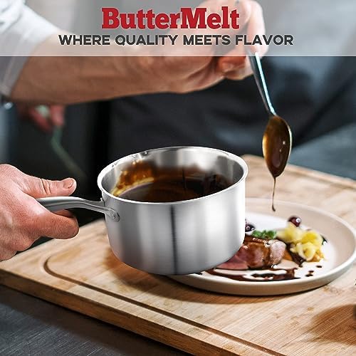 15 Quart Stainless Steel Saucepan with Steamer Basket