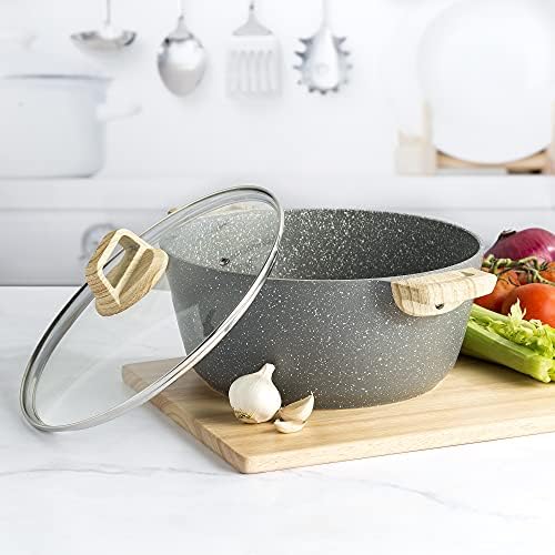 Ecolution Farmhouse Cast Aluminum Dutch Oven - Durable Modern Design