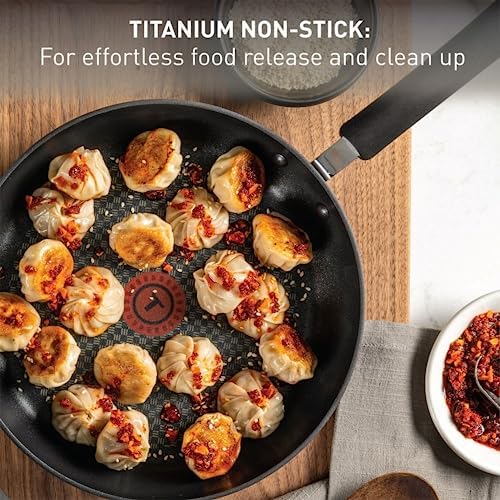 T-fal Ultimate Hard Anodized Nonstick Fry Pan With Lid 12 Inch