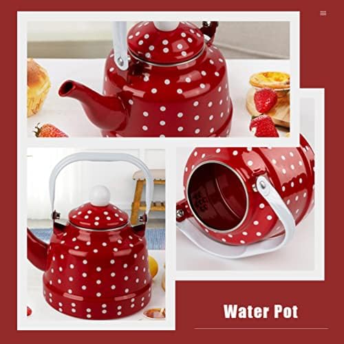 Durable Retro Porcelain Teakettle Ceramic Handle Heat Resistant 11L