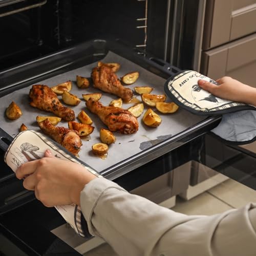 Bencailor 12 Pcs Farmhouse Rooster Potholders and Oven Mitts