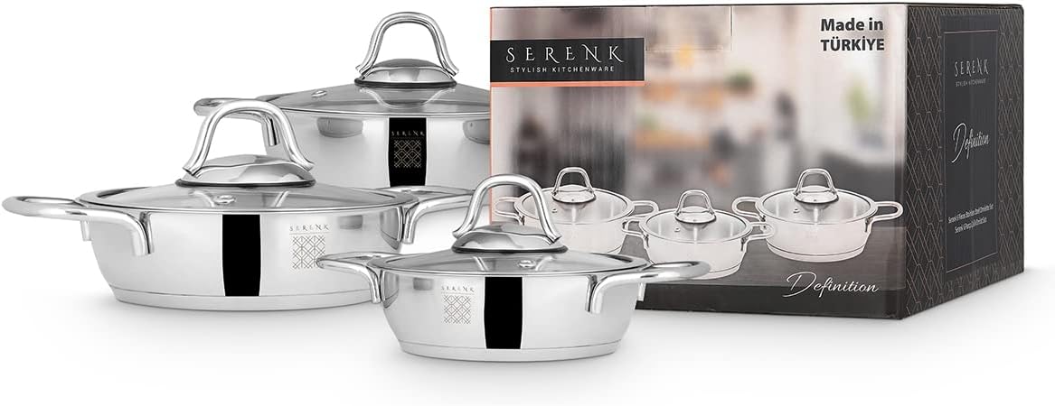 Serenk Stainless Steel Pots and Pans Set