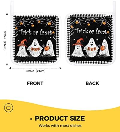 Halloween Trick or Treat Pot Holder Set