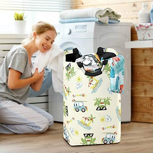Funny Summer Laundromat Bucket for Kids with Durable Handles