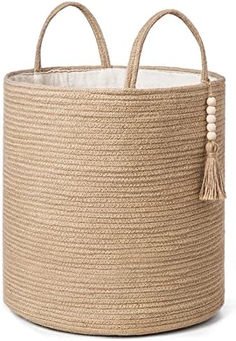 Mkono Bamboo Tassel Storage Basket