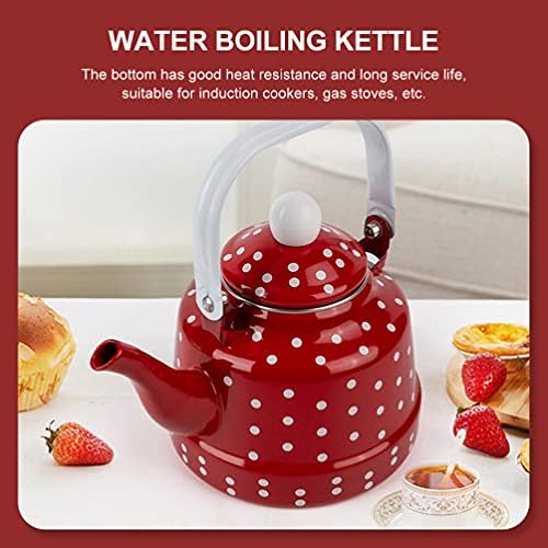 Durable Retro Porcelain Teakettle Ceramic Handle Heat Resistant 11L
