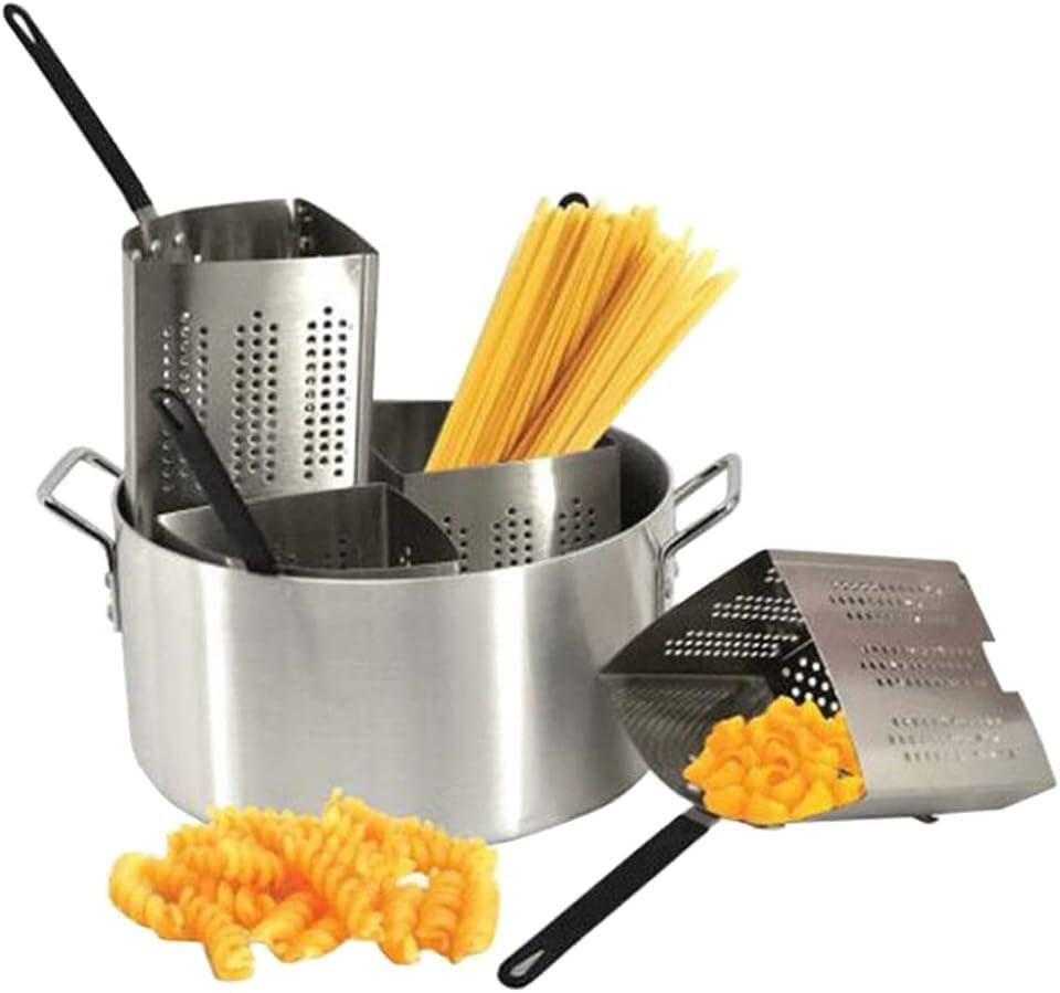 Bingo Wang Aluminum Pasta Maker for Home Commercial 20 Qt Details Inside