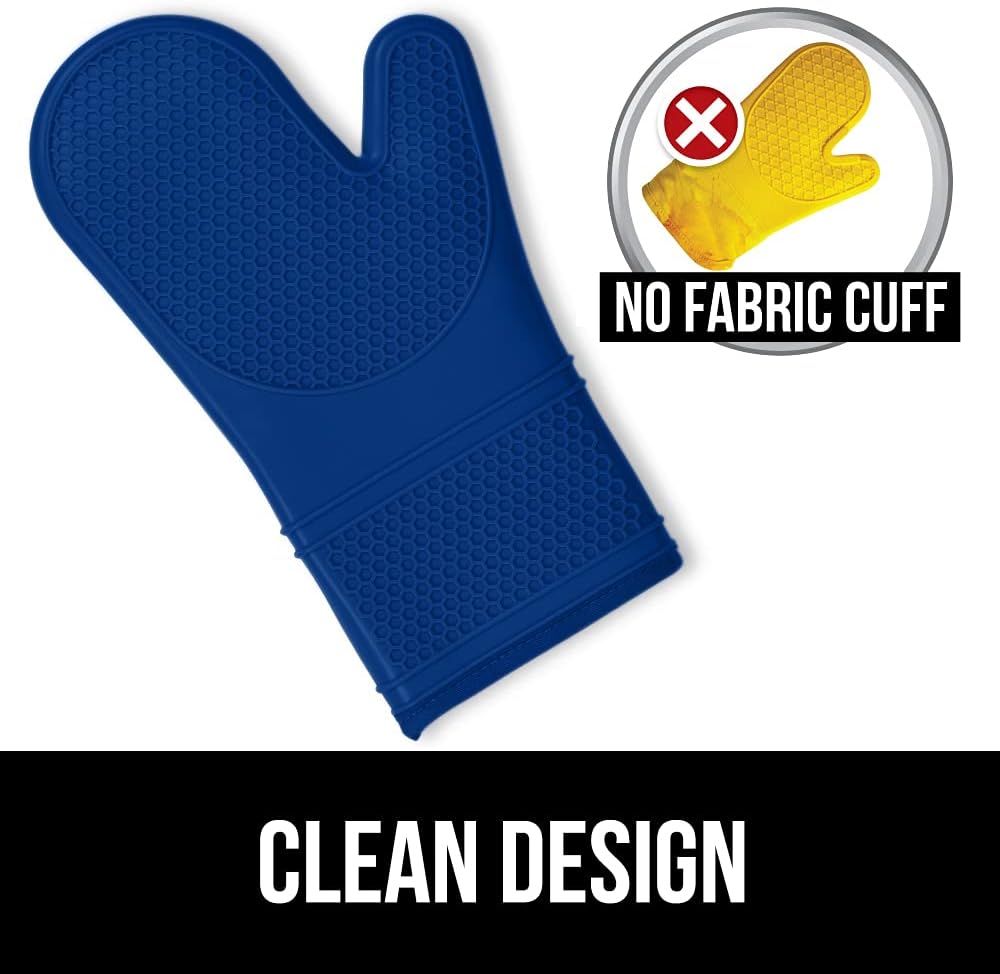 BPA-Free Silicone Oven Mitts Set Heat Resistant Soft Waterproof