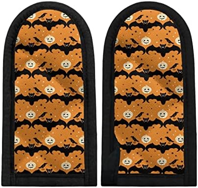 Horsset Halloween Ghost Print Cast Iron Skillet Handle Cover