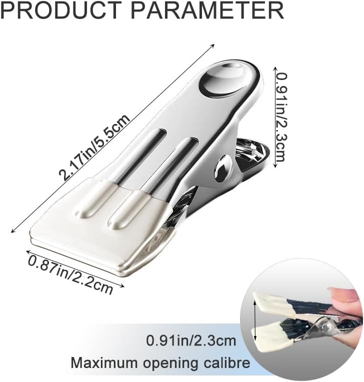 Sturdy Durable Stainless Steel Clothes Pins Multi-Use Design