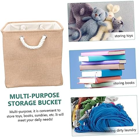 PRETYZOOM Modern Minimalist Linen Foldable Dirty Clothes Container