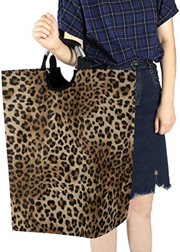 Kcldeci Leopard Print Laundry Hamper