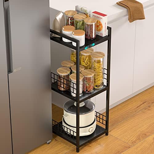 3-Tier Expandable Metal Shelves for Bathroom Kitchen and Laundry Organization