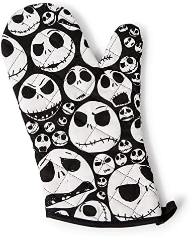 Spooky Halloween Poh G mortality black and white pot holder