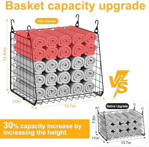 4-Pack Hanging Laundry Organizer