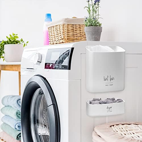 Magnetic Lint Bin for Laundry Storage