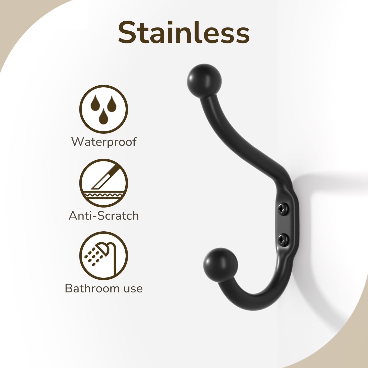 Wall-Hang 35 lbs Capacity Durable Waterproof