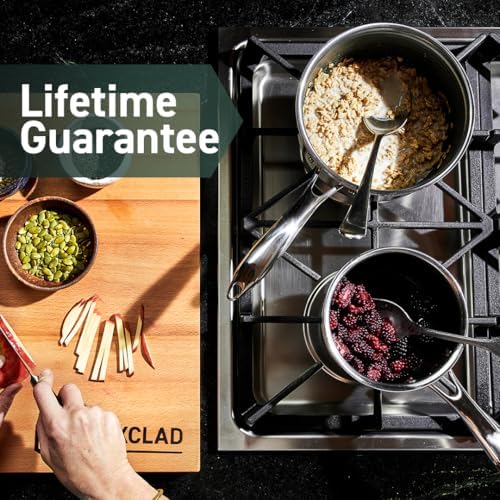 1-Quart Hybrid Saucepan with Tempered Glass Lid