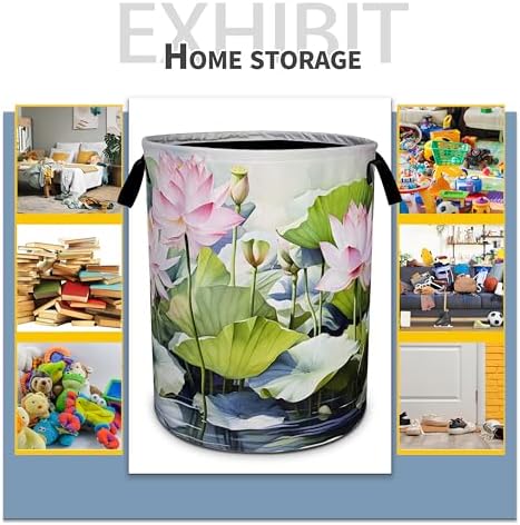 Elegant Foldable Laundry Basket for Home Office and Travel