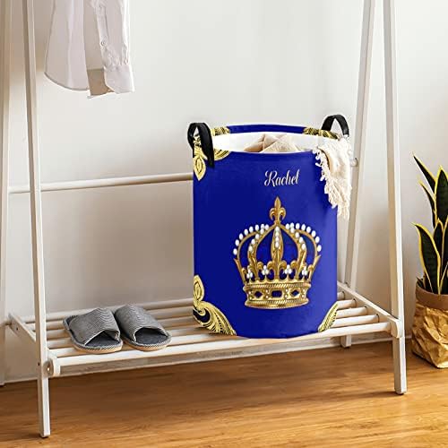 Joyestore Jewelry Prince Crown Blue Rope Laundry Basket