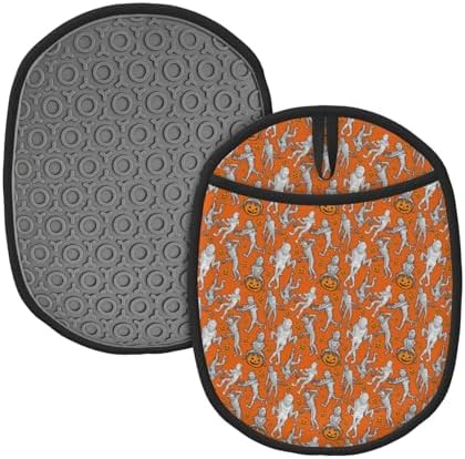 Buewutiry Halloween Mummy Oven Mitts