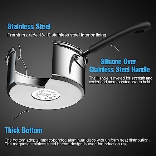 2-Quart Long Handle Double Boiler