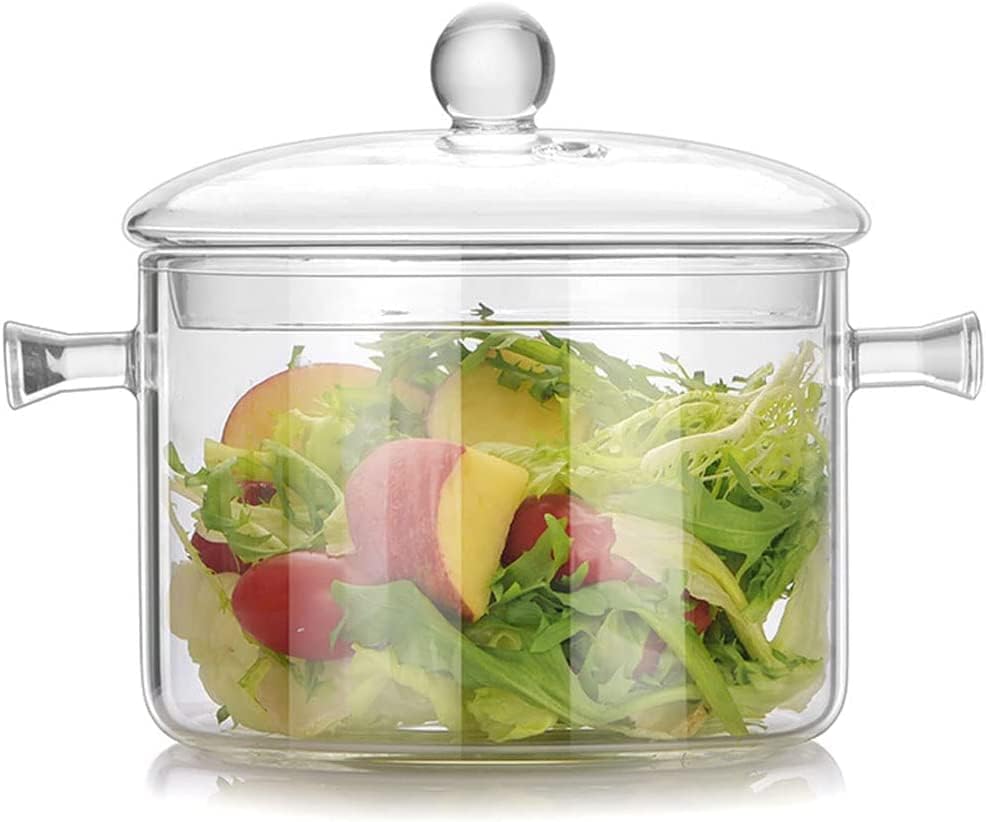Safe Heat-Resistant Glass Saucepan