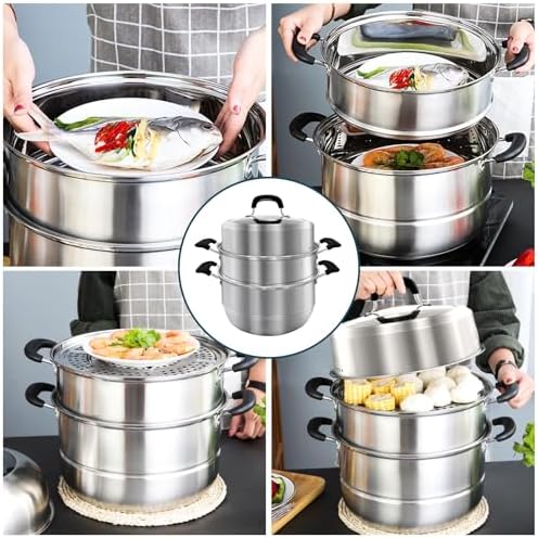 Convenient 11-Inch Steamer Pot for Kitchen Use