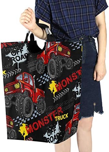 Monsters Are WelcoMe Here - Monster Truck Laundry Basket