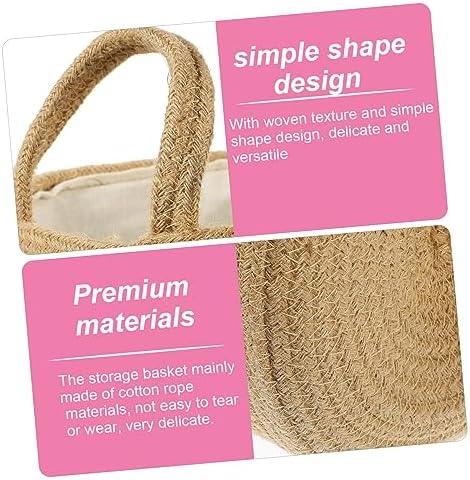 MAGICLULU Cotton Rope Laundry Basket with Dual Handles