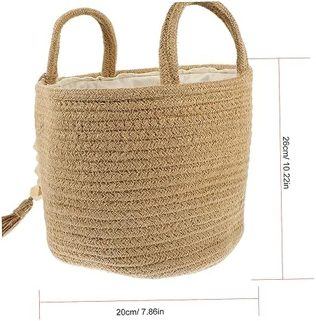 MAGICLULU Cotton Rope Laundry Basket with Dual Handles