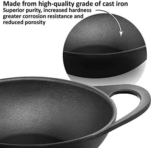HAWKINS Futura 2L Cast Iron Kadhi Nonstick for Perfect Cooks