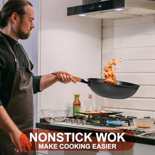 13-inch wok with lid - Perfect for cooking