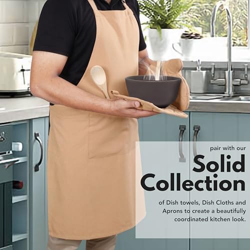 Native Fab 4-Piece Cotton Oven Mitts and Pot Holders Set - Beige