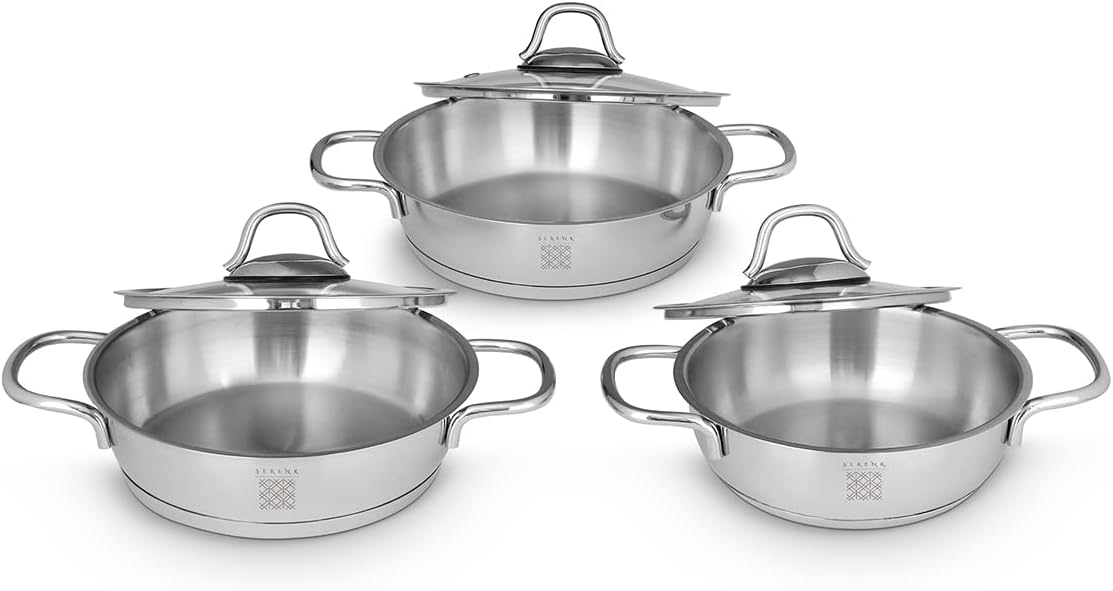 Serenk Stainless Steel Pots and Pans Set