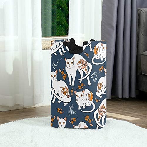 Eco-Friendly Cats Laundry Basket w Handles