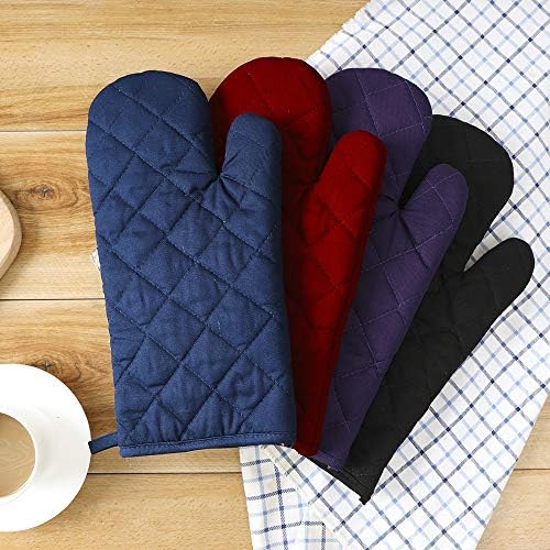 Proven Heat Resistance Secure Grip Oven Mitts for Kitchen Use