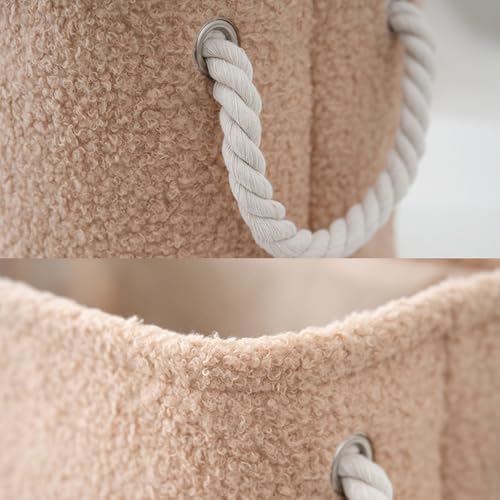 Plush Storage Basket Bathroom Living Room