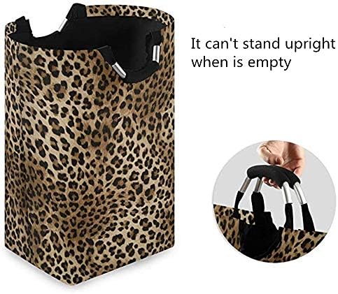 Kcldeci Leopard Print Laundry Hamper